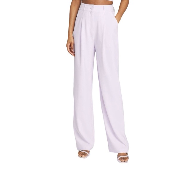 Wide Leg Lavender Trousers Sz 17 - Picture 5 of 13